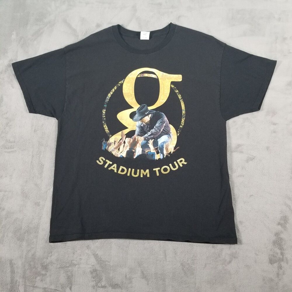Garth Brooks Stadium Tour Tshirt Black Size XL Cotton Graphic Country Music - Picture 2 of 9